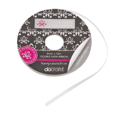 3mm x 10m Food Safe Ribbon - White image()