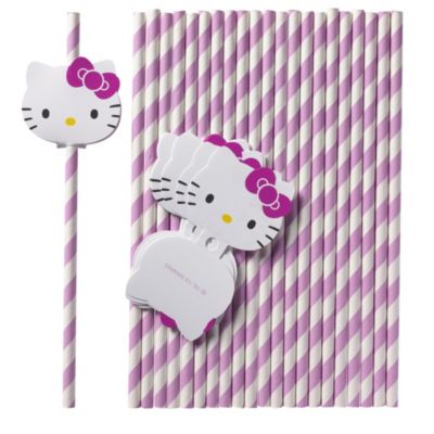 Hello Kitty 24 Straws Lakeland