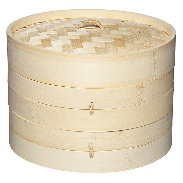 2 Tier Bamboo Steamer image()
