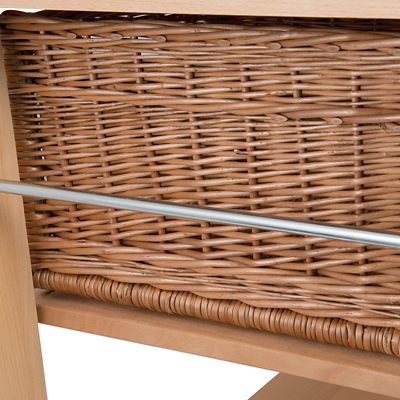 Eddingtons Three Drawer Lambourn Trolley With Solid Beech Top - (Image 4)