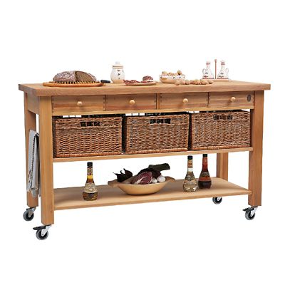 Eddingtons Four Drawer Lambourn Kitchen Trolley Lakeland