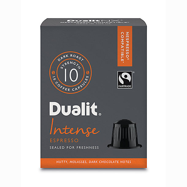 Dualit® NX® 10 Coffee Pods - Strength 10 - Intense Espresso Capsules image(1)