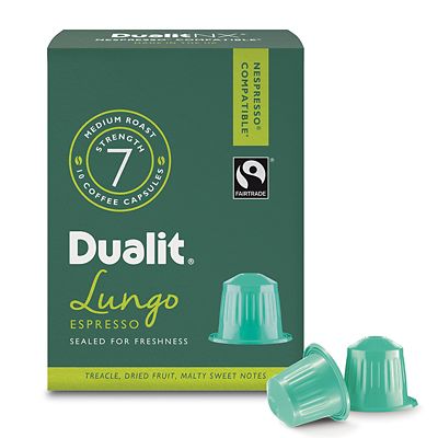 Dualit® NX® 10 Coffee Pods - Strength 7 - Lungo Americano Capsules image(2)