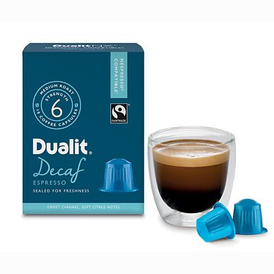 Dualit® NX® 10 Coffee Pods - Strength 3 - Decaf Espresso Capsules image(3)