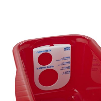 Microwave Cookware Stain Proof - Red Pasta Cooker image(2)