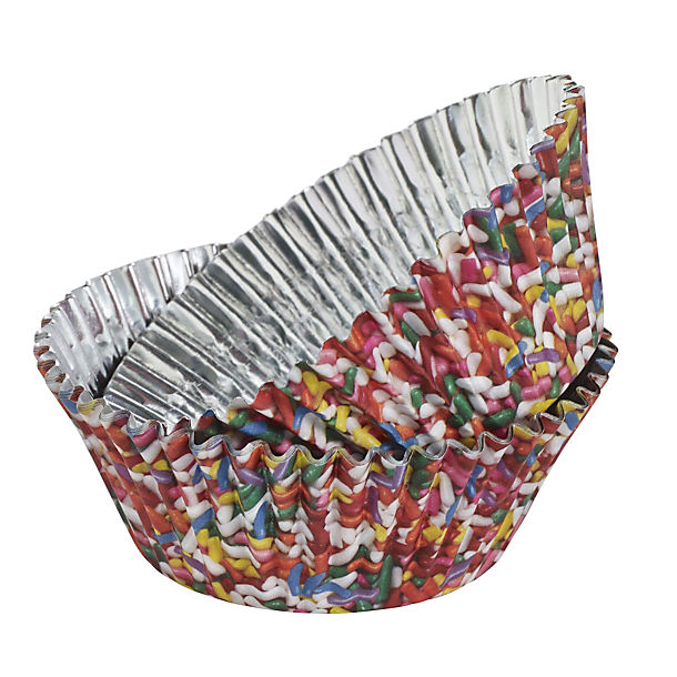 36 PME Foil Lined Cupcake Cases - Coloured Sprinkles Design image()