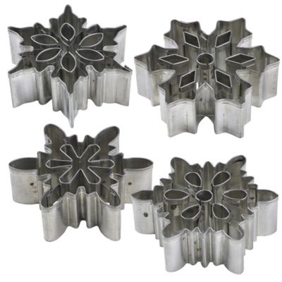 4 Snowflake Cookie Cutters image(4)