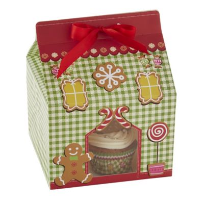 4 Gingerbread House Cake Bags image()