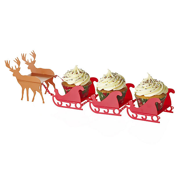Santa's Sleigh Cupcake Stand image()