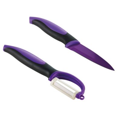 Paring Knife and Ceramic Peeler Set image()