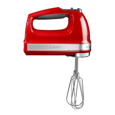 KitchenAid 9 Speed Hand Mixer Empire Red | Lakeland