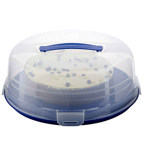 Cake Carrier Caddy & Clear Lid - Round Holds 27cm Cakes image(1)