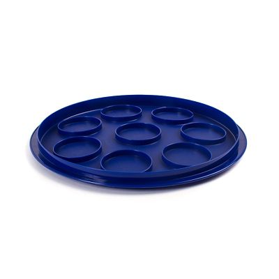 Cake Carrier Caddy & Clear Lid - Round Holds 24cm Flans & Tarts image(3)