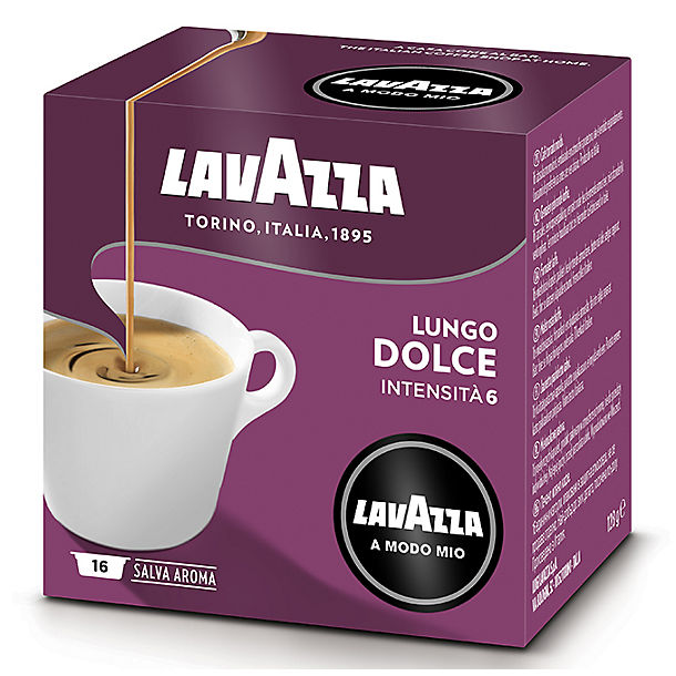 Lavazza A Modo Mio Lungo Dolce Coffee Capsules - Pack of 16 image(1)
