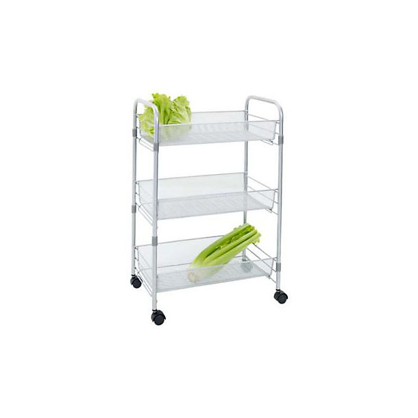 Chubby Mesh Cart 3 Tier Vegetable Kitchen Storage Trolley image()
