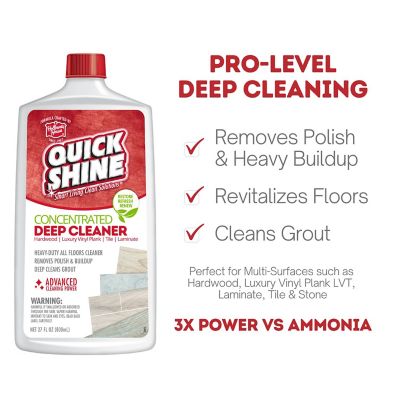 Quick Shine Hardwood Deep Cleaner Wax Remover 800ml Lakeland