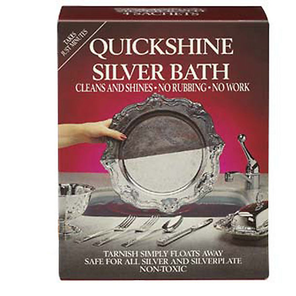 4 Quickshine Silver Bath Silverware Cleaning Sachets image(1)
