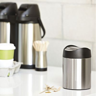simplehuman Swing Lid Tabletop Kitchen Waste Bin - 1.5L - (Image 3)