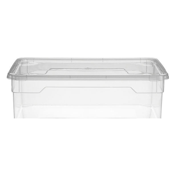 Clearview Stackable Clear Plastic Shoe Storage Box & Lid 10L image(1)