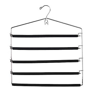 5 Bar Padded Trouser & Tie Clothes Hanger