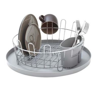 Round dish rack discount drainer