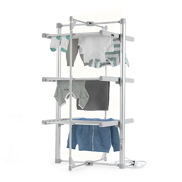 ELECTRIC HEATED FOLDING CLOTHES DRYING HORSE RACK AIRER DRYER DRY LAUNDRY 