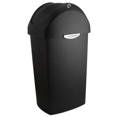 simplehuman De Luxe Swing Bin 40L, Black Lakeland