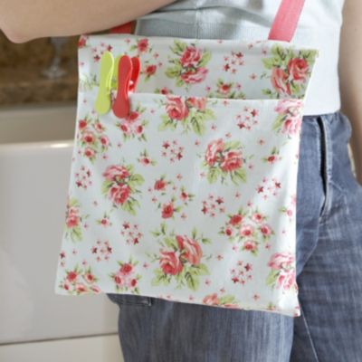Vintage Floral Peg Bag image()