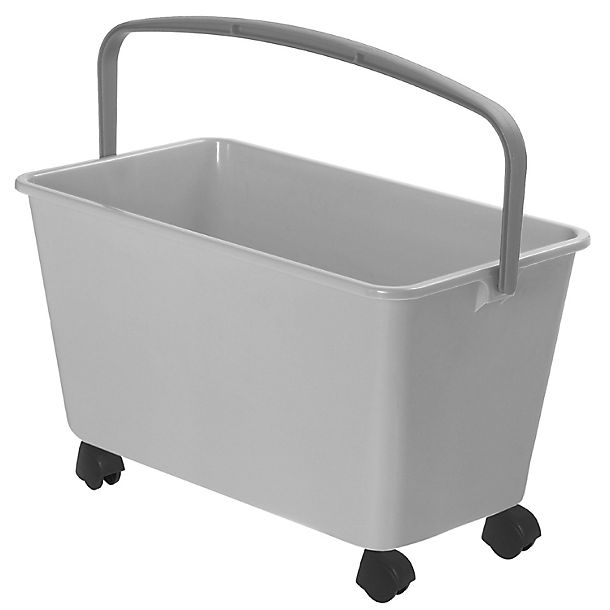 Squizzo Wide Mop Cleaning Bucket & Handle - White 13L image(1)