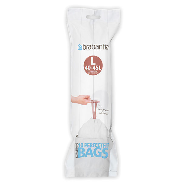 10 Brabantia Size L PerfectFit Drawstring Bin Bags 45L image(1)