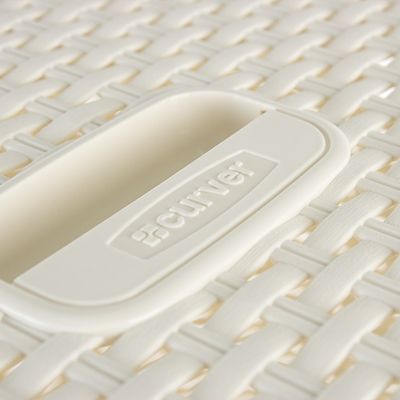 Curver Faux Rattan Lidded Laundry Basket 60L image(7)