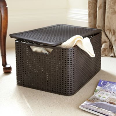 Faux Rattan Basket image()