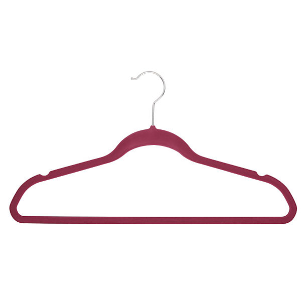4 Slim Non-Slip Hangers in Berry | Lakeland