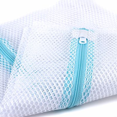 2 White Mesh Net Washing Bags - Large image(4)