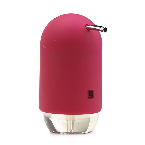 Red Mini Soft-Touch Soap Pump image(1)