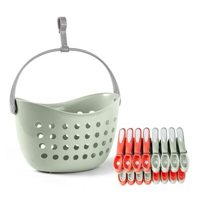 Spring Peg Caddy & 24 Pegs