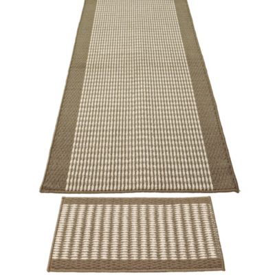 Coffee Ripple Runner and Mat Set image(1)