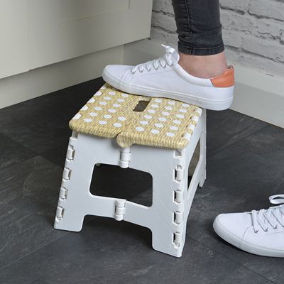 Basket Print Folding Step-Stool image(4)