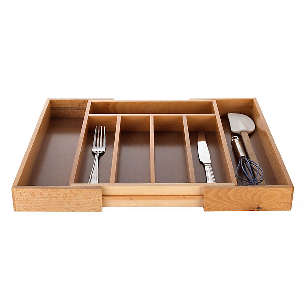 Extending Wooden Cutlery Tray Lakeland, Wooden Drawer Dividers Uk
