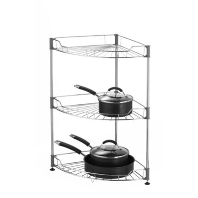 Large Stainless Steel Curved Shelf Unit image(1)