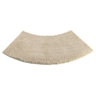 Large Curved Shower Mat Latte Lakeland