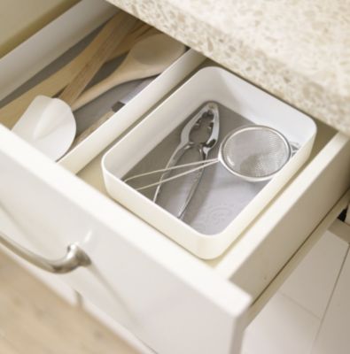 Stay Put Drawer Organiser Individual Utensil Tray - Small White image(2)