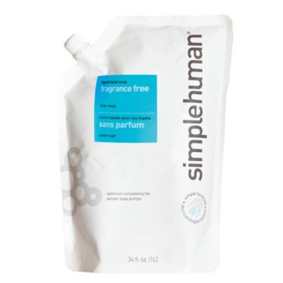 simplehuman Filled Soap Pump Fragrance Free Refill image(1)
