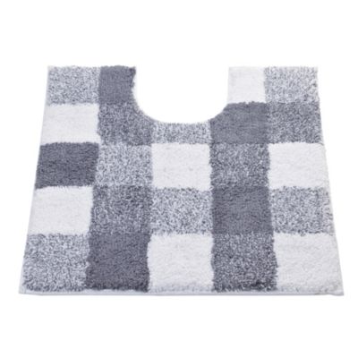 Grey Check Pedestal Mat image()