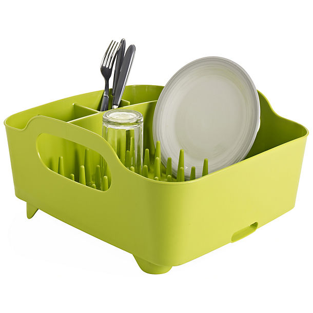 Umbra® Tub Dish Drainer Rack - Green  image()