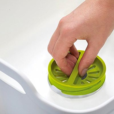 Joseph Joseph Wash and Drain Washing Up Bowl with Plug - White - (Image 3)