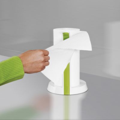 Joseph Joseph Easy Tear Kitchen Roll Holder White and Green image(3)