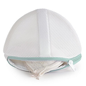 2 White Mesh Net Washing Bags For Bras - To Size GG
