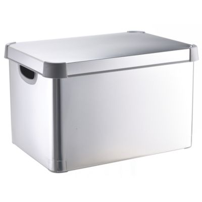 Metallic Silver Decorative Storage Box Lakeland