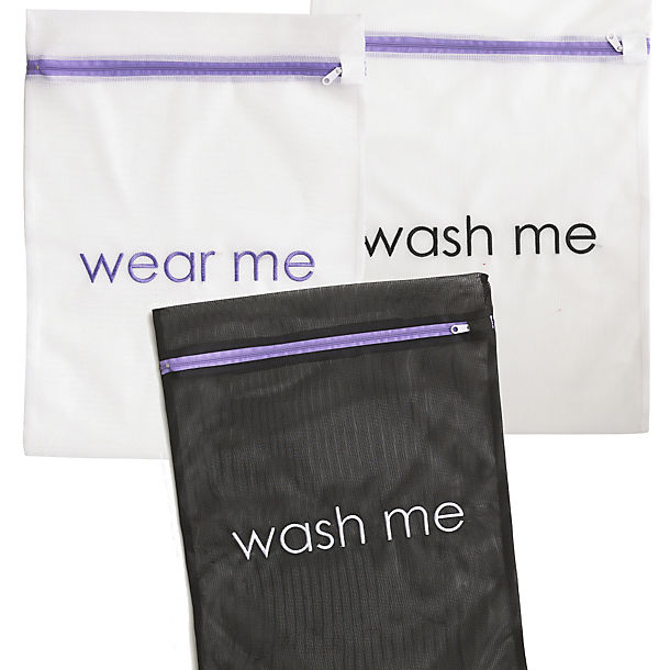 3 Wear Me Wash Me Travel Mesh Net Washing Bags - Various Sizes image(1)